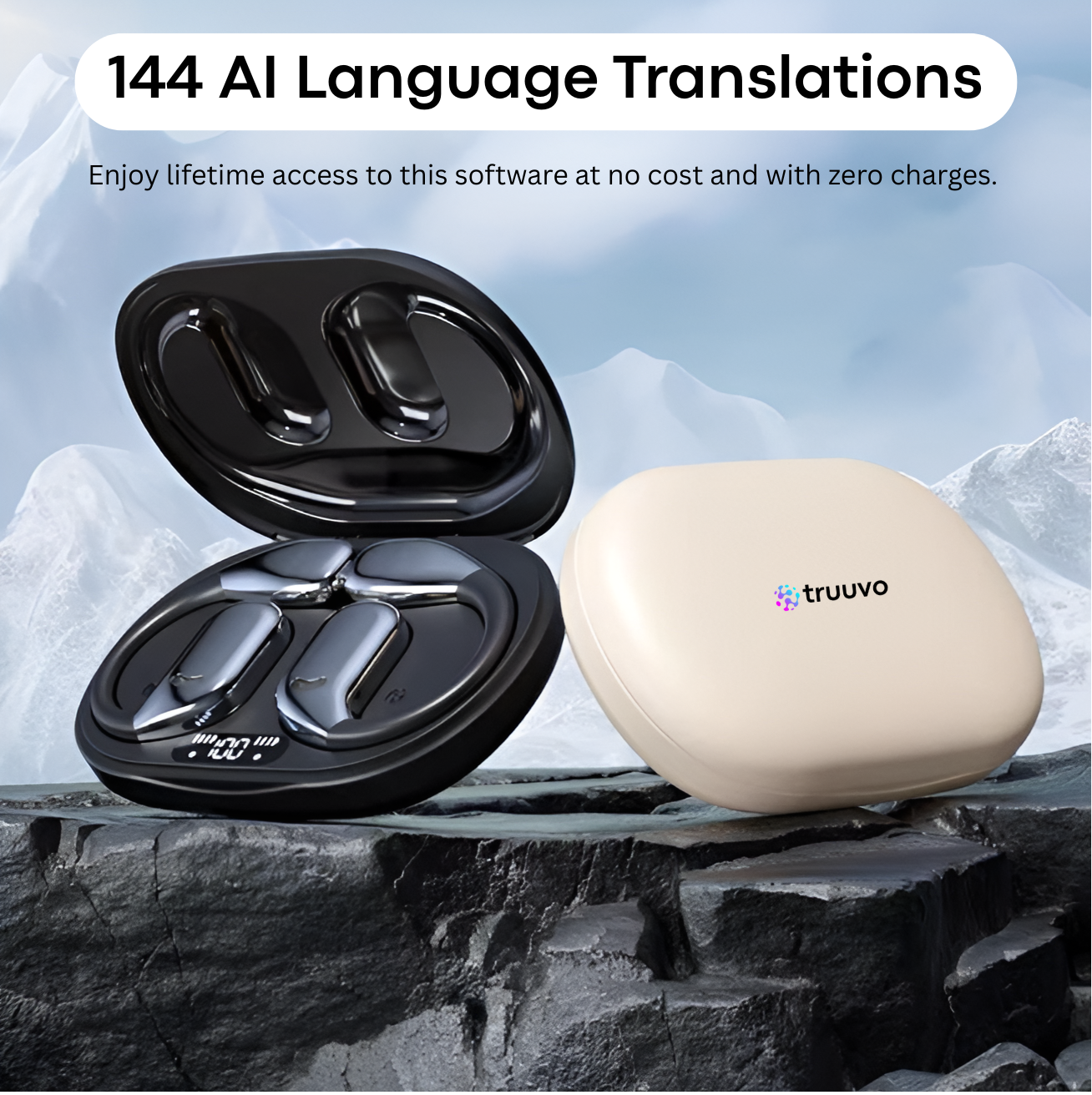 Tru Vocal™ Smart AI Translator Earbuds
